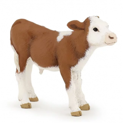 Papo - Figurine - 51134 - La vie à la ferme - Veau simmental