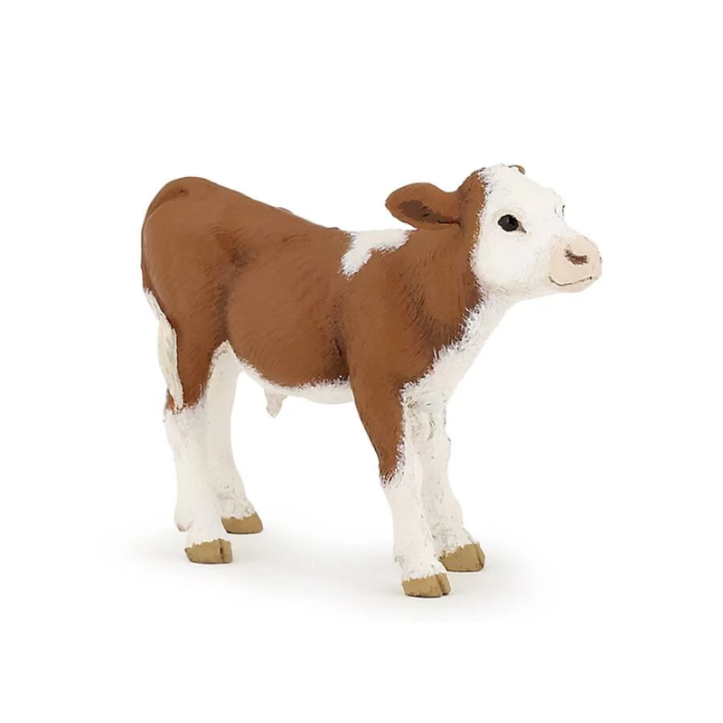 Papo - Figurine - 51134 - La vie à la ferme - Veau simmental