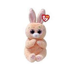 Peluche TY - Peluche 15 cm - Peaches le lapin de Pâques