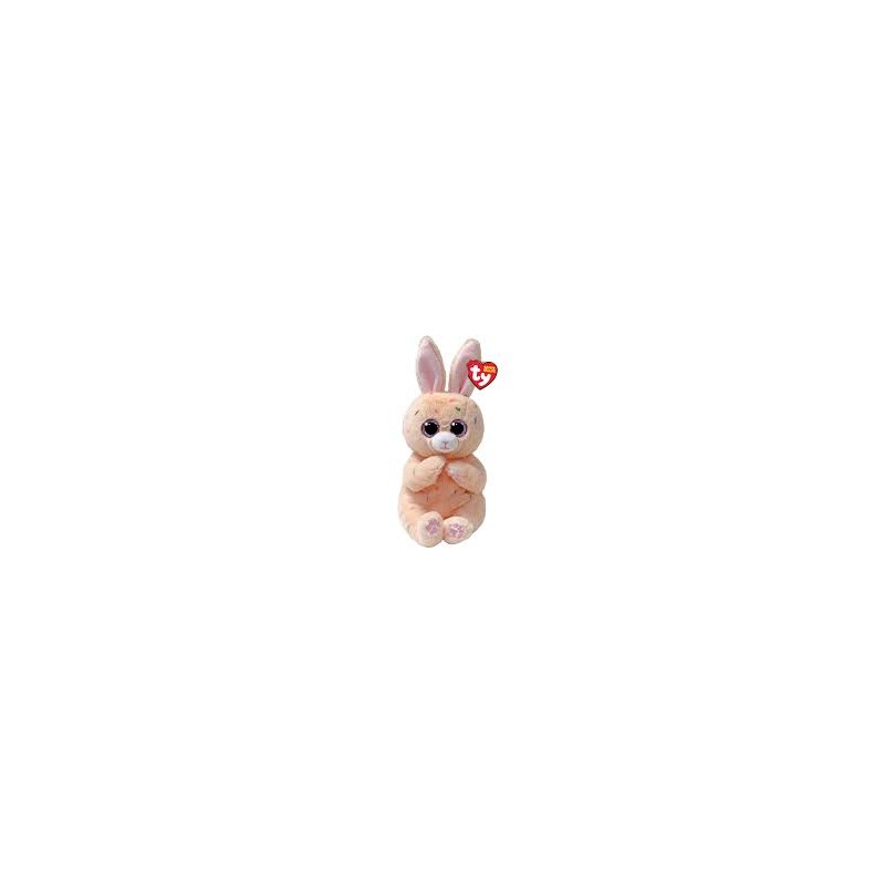 Peluche TY - Peluche 15 cm - Peaches le lapin de Pâques