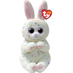 Peluche TY - Peluche 15 cm - Meringue le lapin de Pâques