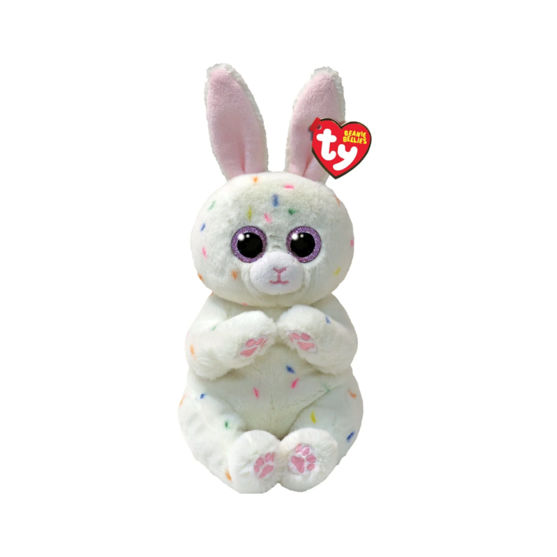 Peluche TY - Peluche 15 cm - Meringue le lapin de Pâques