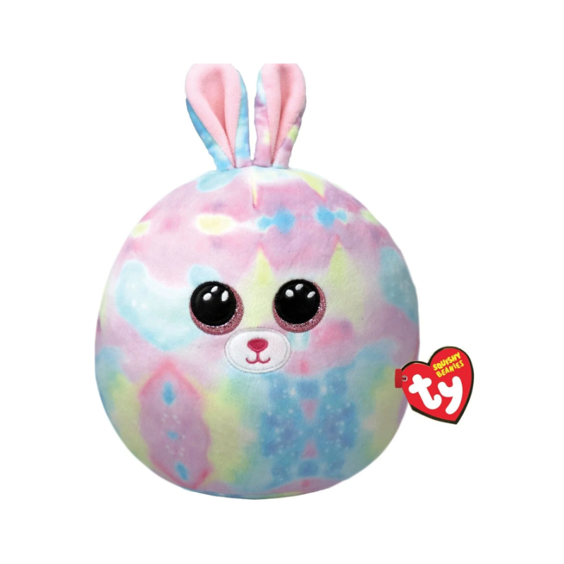 Peluche TY - Coussin 22 cm - Squishies le lapin de Pâques