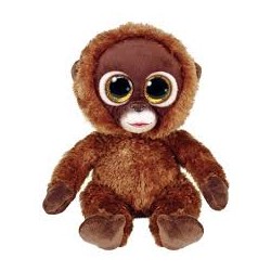 Peluche TY - Peluche 15 cm - Chessie le singe marron