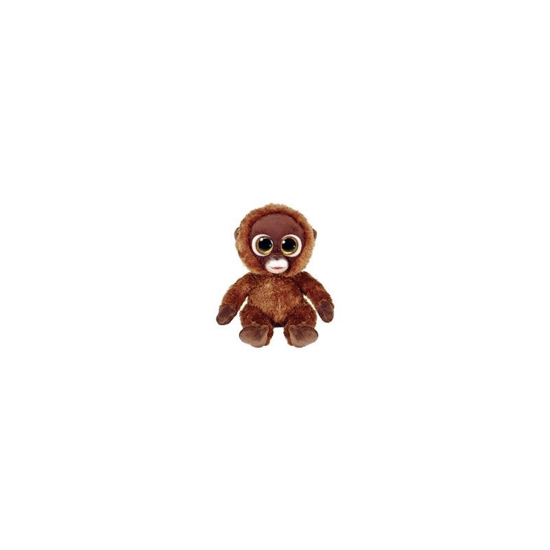 Peluche TY - Peluche 15 cm - Chessie le singe marron