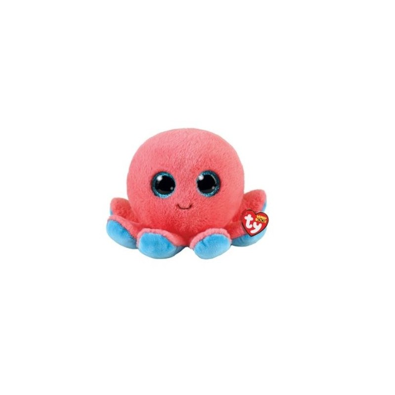 Peluche TY - Peluche 15 cm - Coral la pieuvre