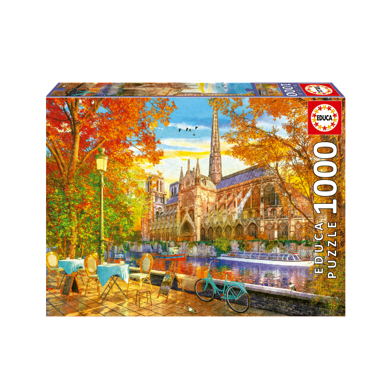 Educa - Puzzle 1000 pièces - L'automne à notre dame