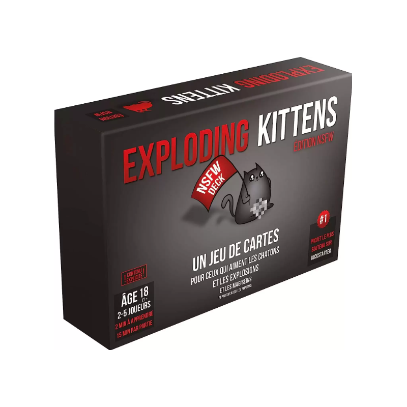 Asmodee - Jeu de société - Exploding Kittens 18+