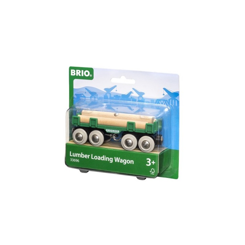 Brio - Jeu en bois - Wagon Convoyeur de Bois