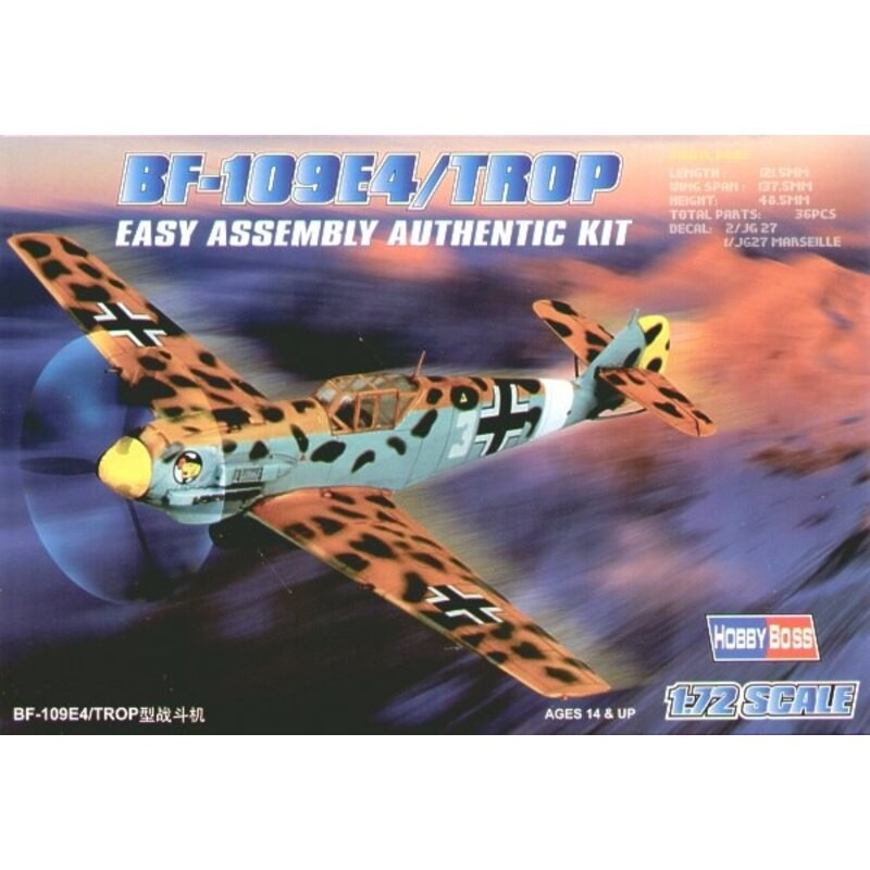 Hobby Boss - Maquette - Avion - Messerschmitt BF109E4