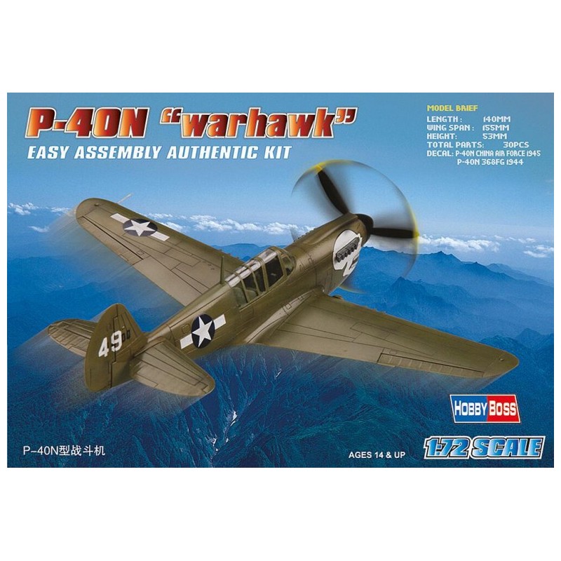 Hobby Boss - Maquette - Avion - P-40N Warhawk