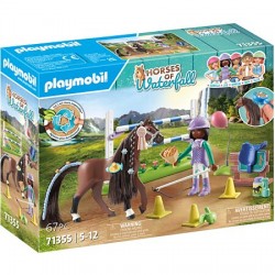 Playmobil - 71355 - Waterfall - Zoé et Blaze avec parcours d'obstacles