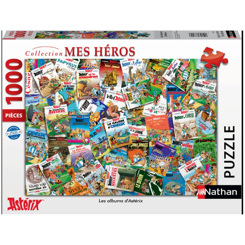 Nathan - Puzzle 1000 pièces - Les albums d'Astérix