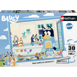 Nathan - Puzzle 30 pièces - Dans le bain avec Bluey