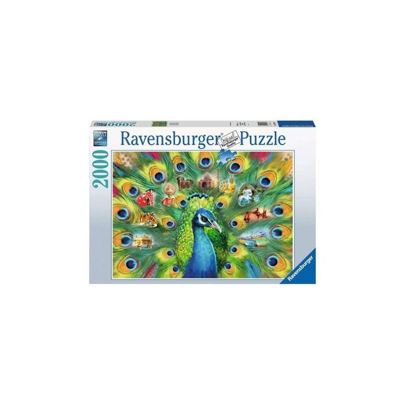 Ravensburger - Puzzle 2000 pièces - Le pays du paon