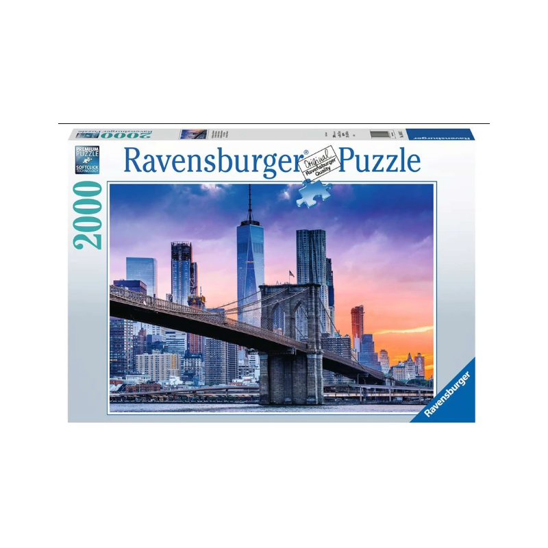 Ravensburger - Puzzle 2000 pièces - De Brooklyn à Manhattan