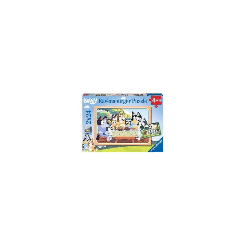 Ravensburger - Puzzles 2x24 pièces - C'est parti avec Bluey !