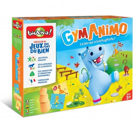 BIOVIVA - Jeux d'éveil - Gym Animo - Jeu de société ludique dès 3 ans - 240116