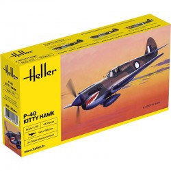 Heller - Maquette - Avion - P-40E Kitty Hawk