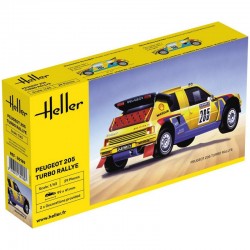 Heller - Maquette - Voiture - Peugeot 205 Turbo Rally