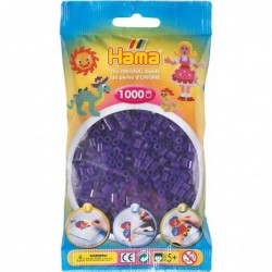Hama - 207-24 - Loisir Créatif - Midi Sachet 1000 Perles - Violet Transparent