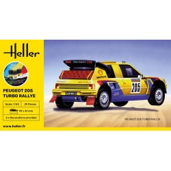 Heller - Maquette - Starter kit - Voiture - Peugeot 205 Turbo Rallye