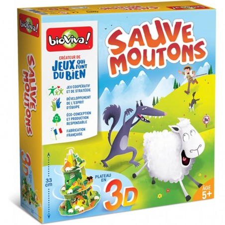 Bioviva - Jeu de société coopératif - Sauve moutons