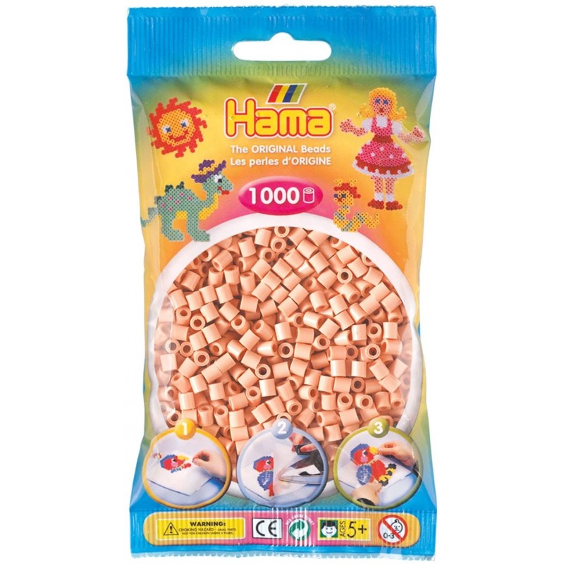 Hama - Perles - 207-26 - Taille Midi - Sachet 1000 perles chair