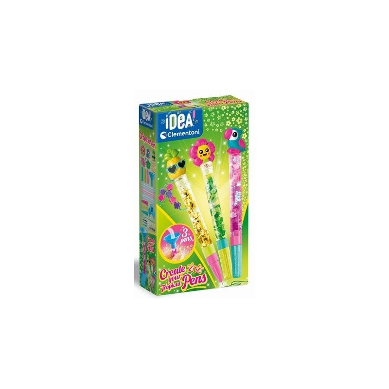Clementoni - Crée tes stylos - Tropical