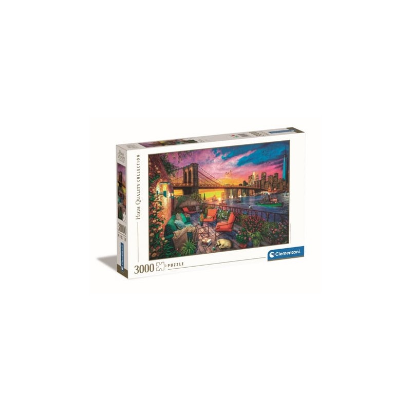 Clementoni - Puzzle 3000 pièces - Manhattan Balcony Sunset