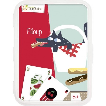 Avenue Mandarine CO106O - Un jeu de 48 cartes Filoup en boite plastique refermable