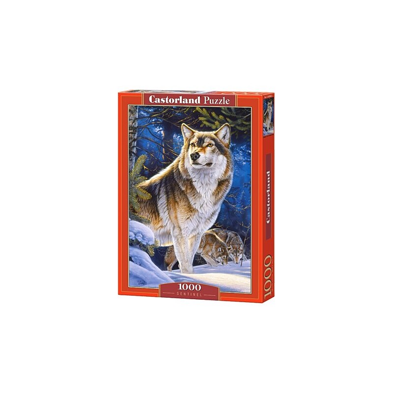 Castorland - Puzzle 1000 pièces - Loup sentinelle