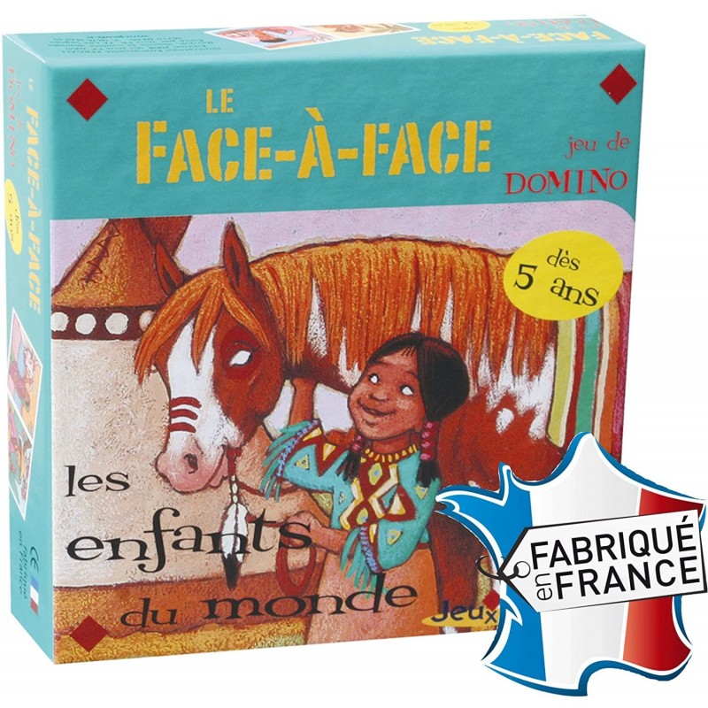 Jeux FK - Domino, Mémo et jeux d'observation - Le domino des Enfants du monde, dès 4 ans