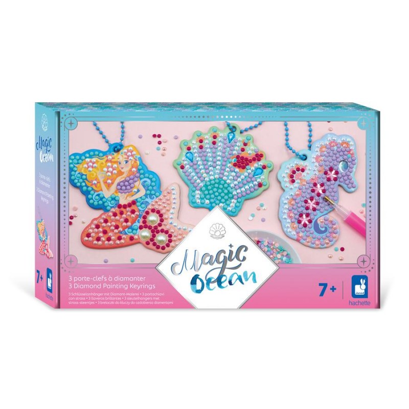 Janod - Loisirs créatifs - 3 portes clés à diamanter