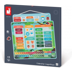 Janod - Jeu éducatif en bois - Calendrier magnétique