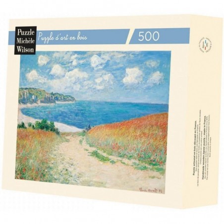 Michèle Wilson - Puzzle d'art en bois - 500 pièces - Chemin dans les Blés - Monet