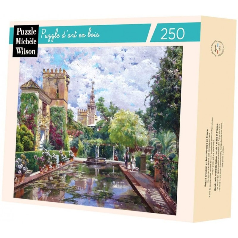 Michèle Wilson - Puzzle d'art en bois - 250 pièces - Le Bassin de l'Alcazar