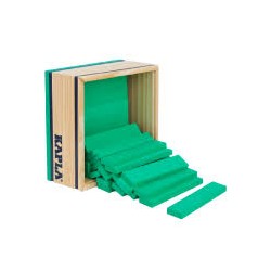 Kapla - Jeu de construction en bois - Coffret de 40 Planchettes - Vert