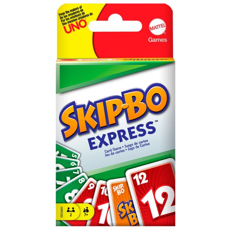 Mattel - Jeu de société - Skip Bo express