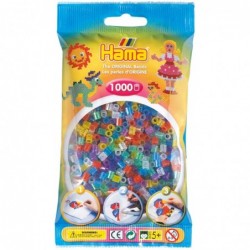 Hama - Perles - 207-54 - Taille Midi - Sachet 1000 perles multicolore pailletées