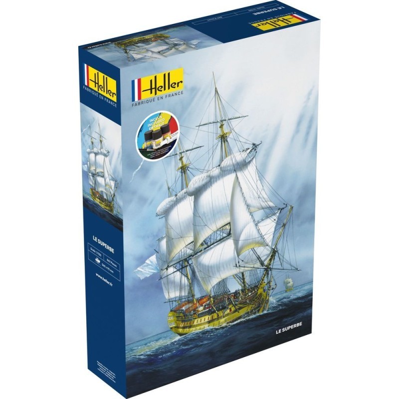 Heller - Maquette de bateau - Starter Kit - Le Superbe