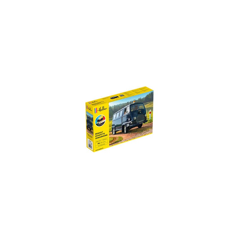Heller - Maquette de voiture - Starter Kit - Renault Estafette Gendarmerie