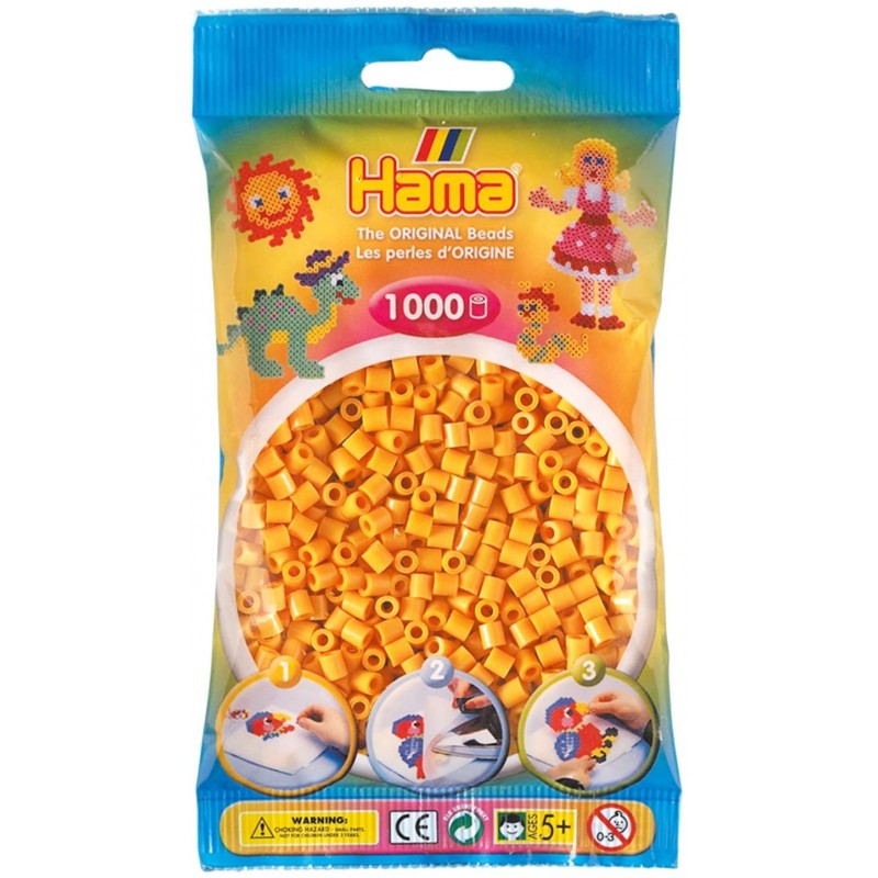 Hama - Perles - 207-60 - Taille Midi - Sachet 1000 perles marron nounours