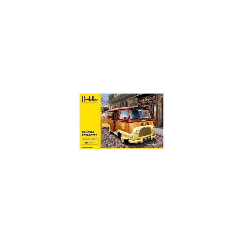 Heller - Maquette de voiture - Renault Estafette boulangerie - 1:24