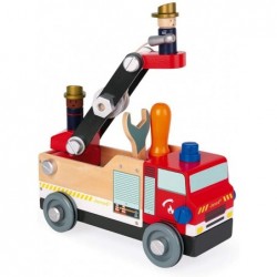 Janod - Camion de pompiers Brico'kids en bois