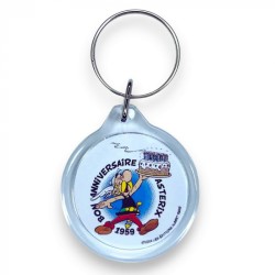Porte clé rond en métal -...