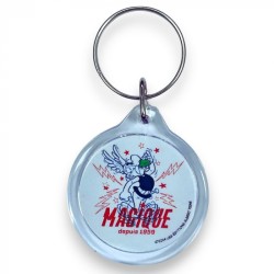 Porte clé rond en métal -...