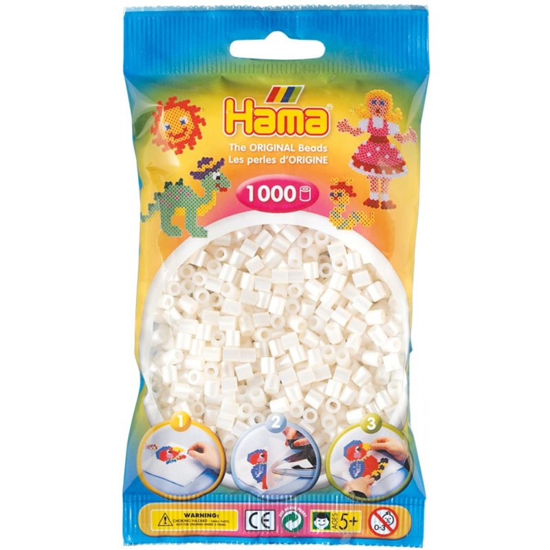Hama - Perles - 207-64 - Taille Midi - Sachet 1000 perles nacrée