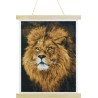 Crystal Art - Tableau à diamanter - Lion majestueux - 35x45cm