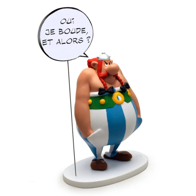 Plastoy - Figurine en résine - Astérix - Obélix Oui je boude et alors ?